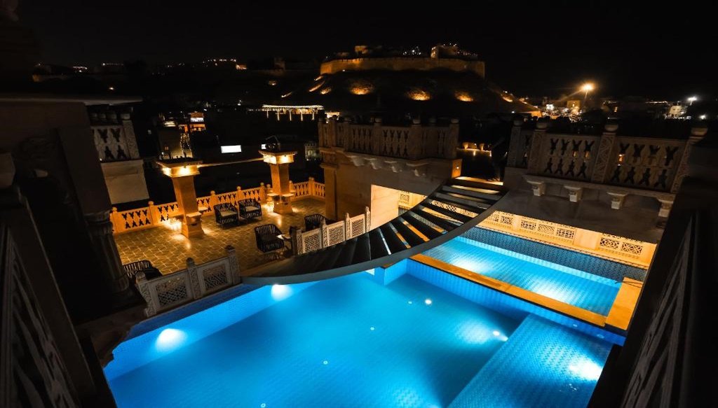 Guulab Haveli hotel with pool jaisalmer