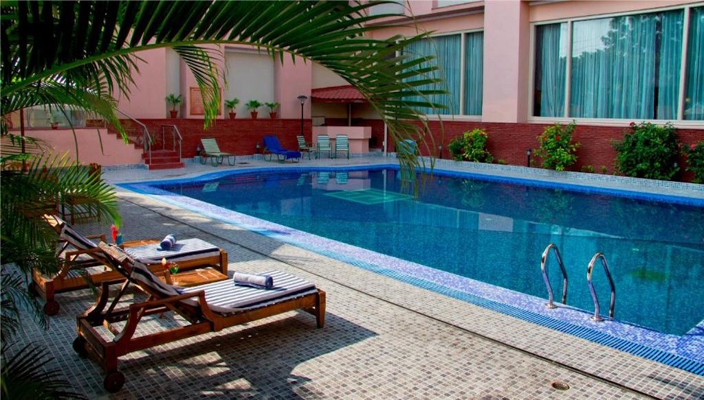 The Piccadily outdoor pool hotel in Lucknow