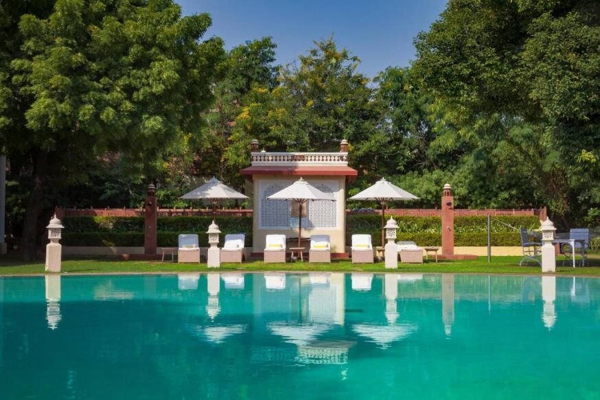 Jai Mahal Palace swimming pool jaipur