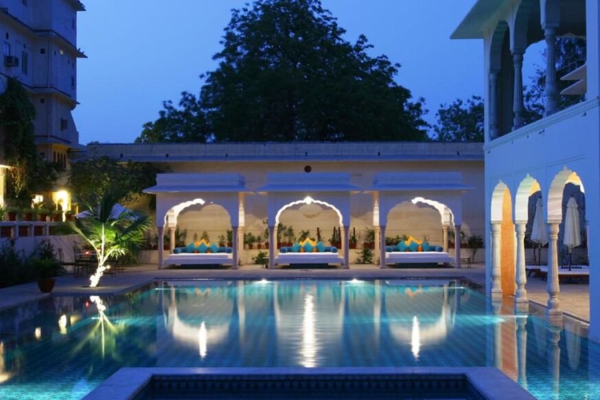 Samode Haveli swimming pool jaipur