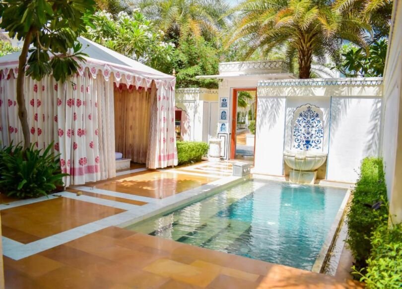 The Leela Palace Jaipur swimming pool